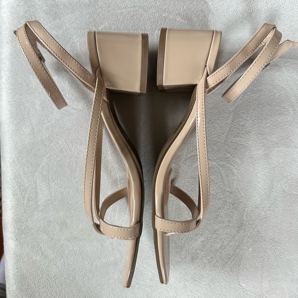 Nordstrom Strappy Square-Toe Sandals in Nude - Picture 5 of 5